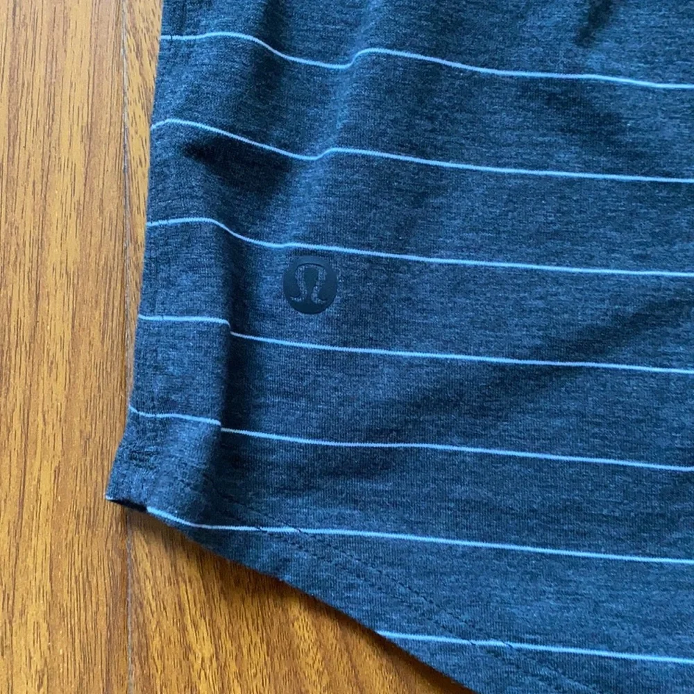 Lululemon Striped Gray Racerback Tank